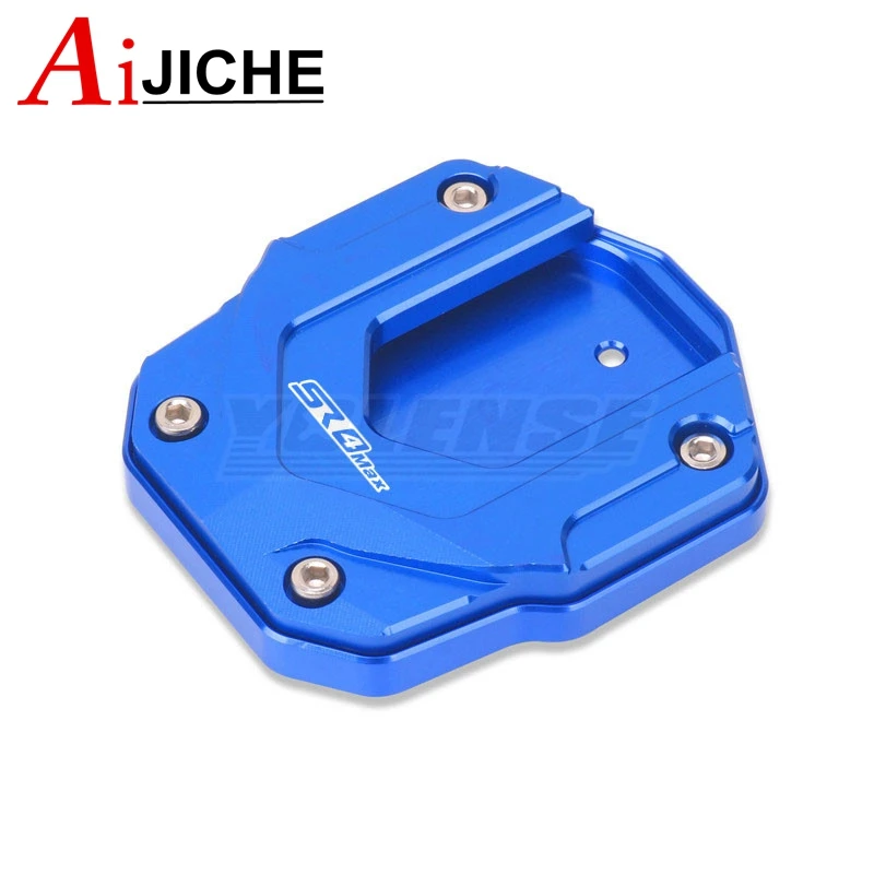 Motorcycle CNC Kickstand Foot Side Stand Extension Pad Support Plate Enlarge Stand Fit For SR4 MAX SR4MAX 2022-2023