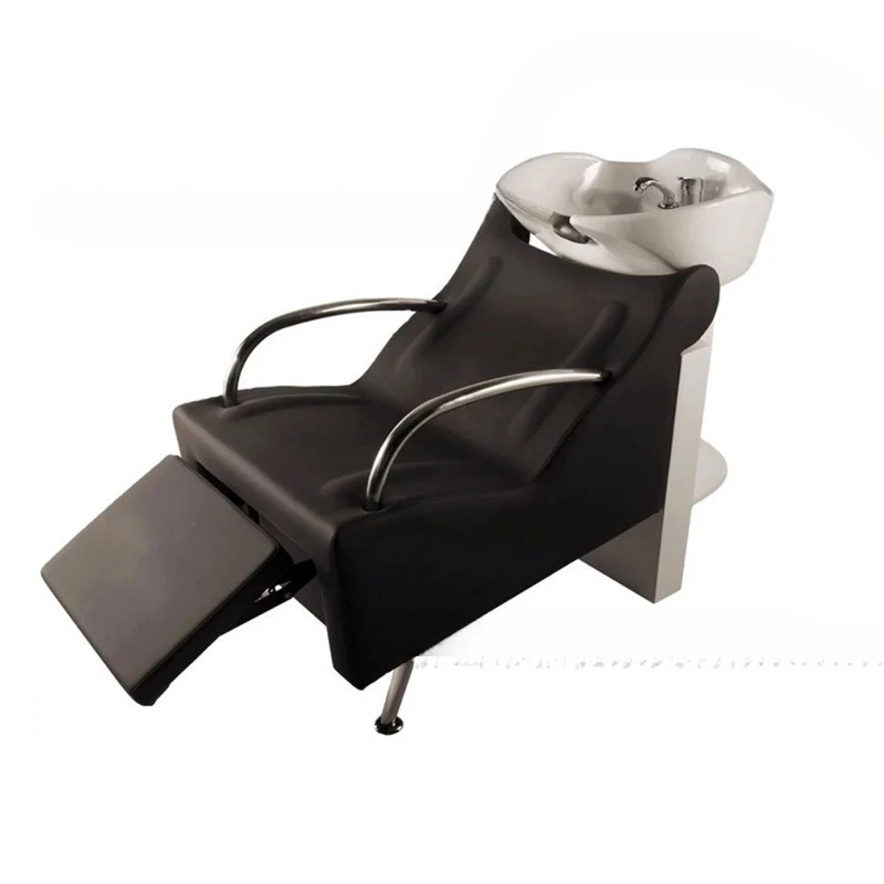 

-Barber shop recliner shampoo flush bed Japanese sitting shampoo chair