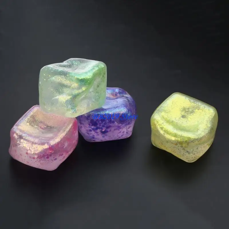 Q0KB Cubo descomprimible para niñas, juguete irrompible para estrés, Juego 4