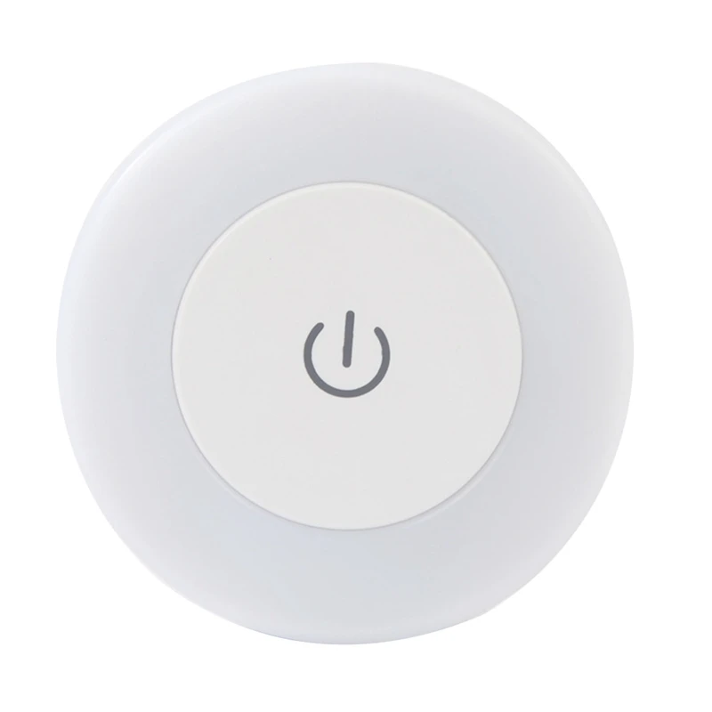 LED 터치 센서 야간 조명, 마그네틱 베이스 벽 조명, USB 충전식 원형 휴대용 디밍 소프트 라이트, 3 가지 모드