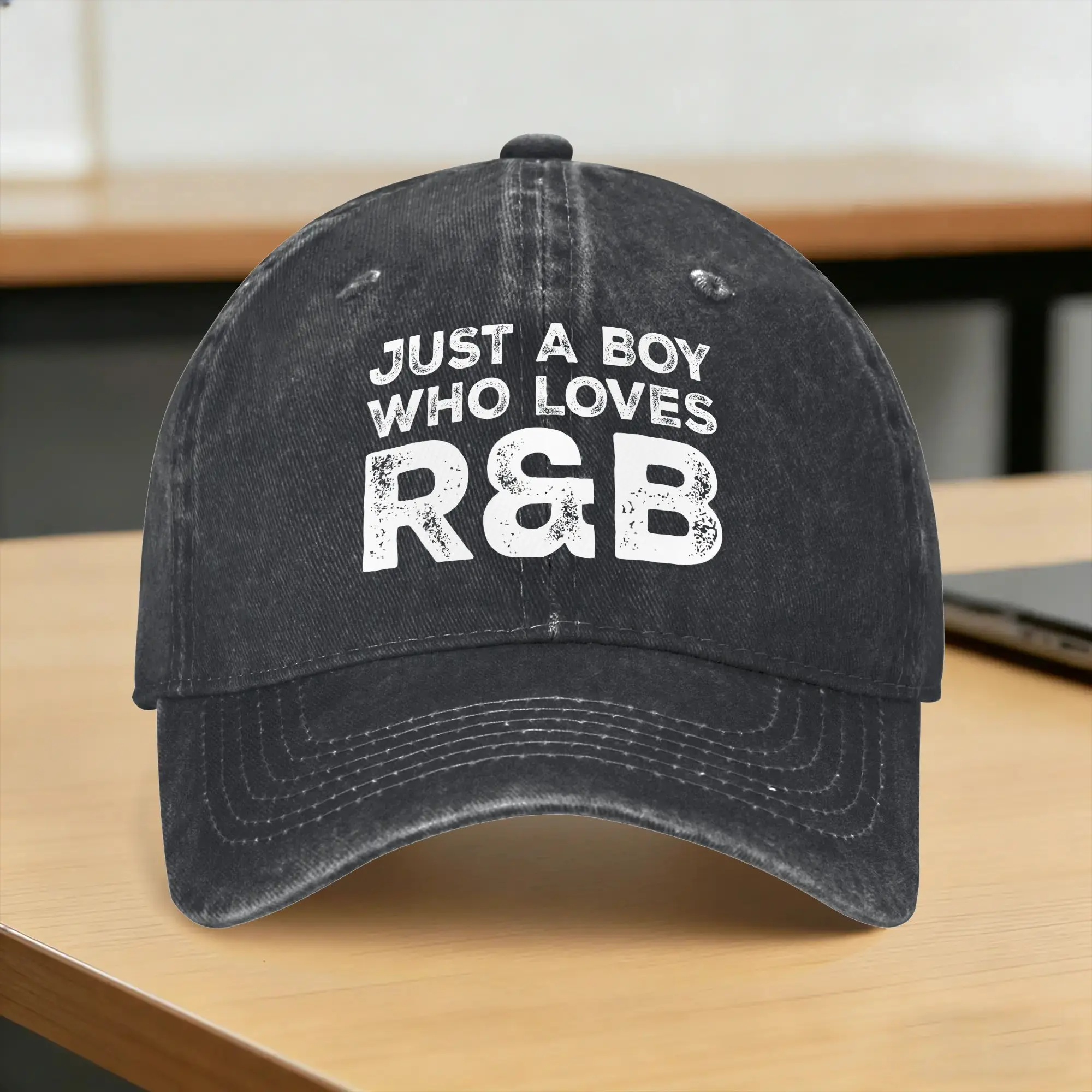 Just A Boy Who Loves R&B Music Lover Casual Baseball Cap Spring  Trucker Hat Sun Visor Running Hippie Snapback Cap Fashion Caps