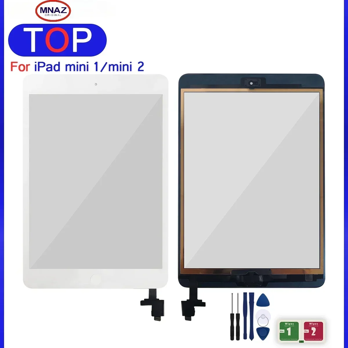 

New Touch Screen Panel For iPad Mini 1 Mini 2 A1432 A1454 A1455 A1489 A1490 A149 Touch Screen Digitizer Sensor + IC Chip