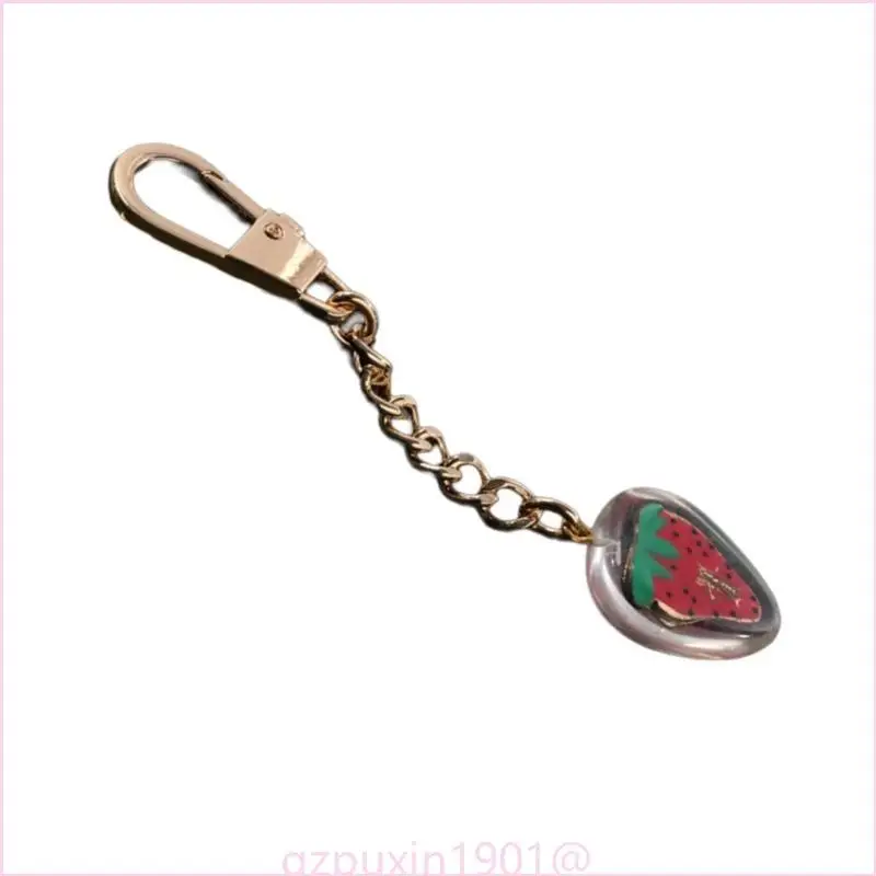 57qa Erdbeerschlüsselkettenanhänger Keyring Ornament Erdbeerbeutel Charme Schlüsselbund – Detail 3