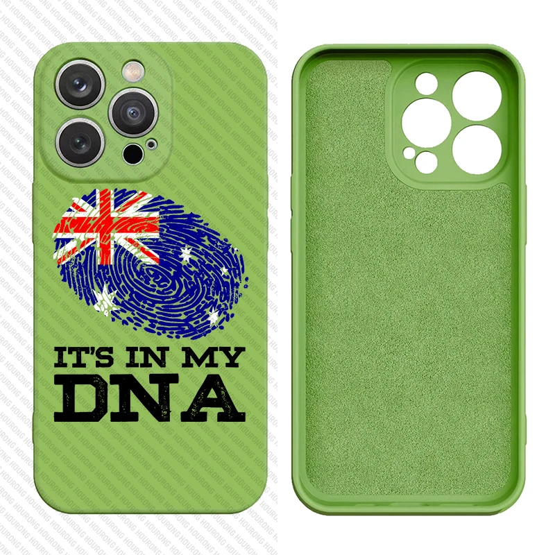 Australia It's In My DNA Flag Cover Case for iPhone 16 15 14 13 12 11 Pro Max XS XR Mini 7 8 6S Plus 5 SE