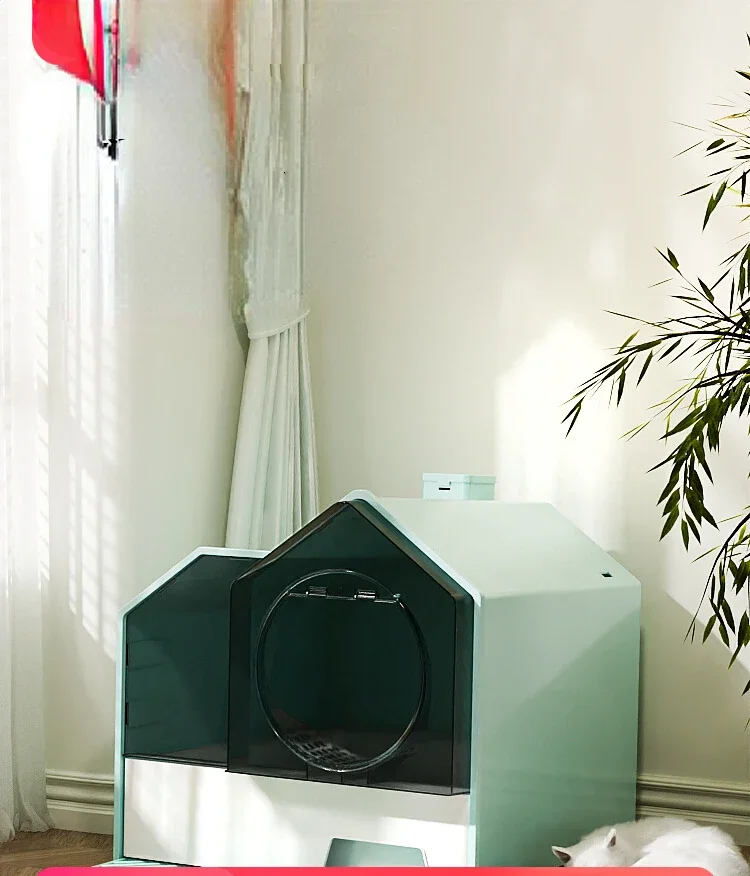 

Cat litter box, fully enclosed, oversized, odor proof, toilet, splash proof, enclosed litter box, large-sized