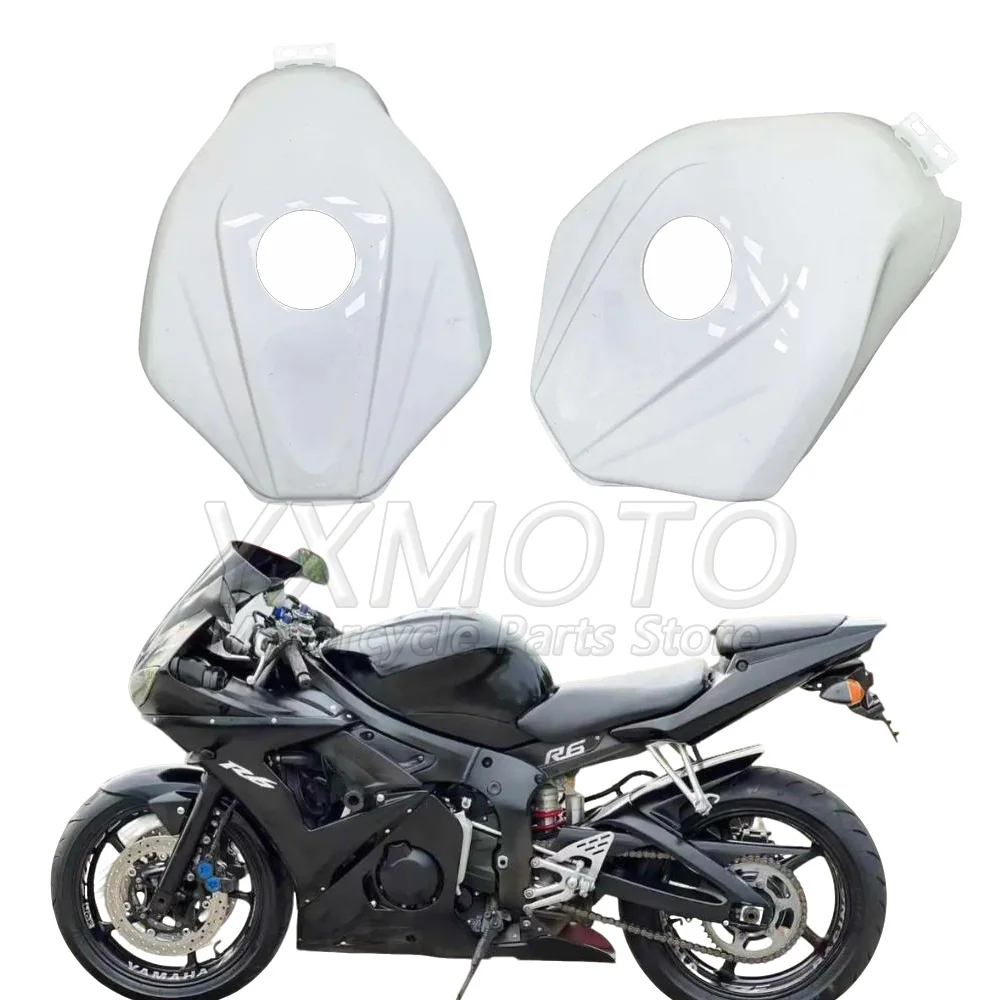 Cubierta de tanque de combustible para motocicleta, tapa de tanque de combustible, carcasa de tanque de combustible compatible con YZF R6 2003 2004 2005 03 04 05
