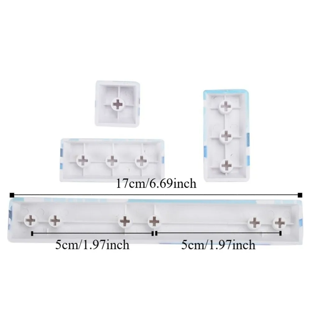 4PCS PBT Material Pattern Keycaps Side Dye Sublimation Mechanical Keyboard Keycaps