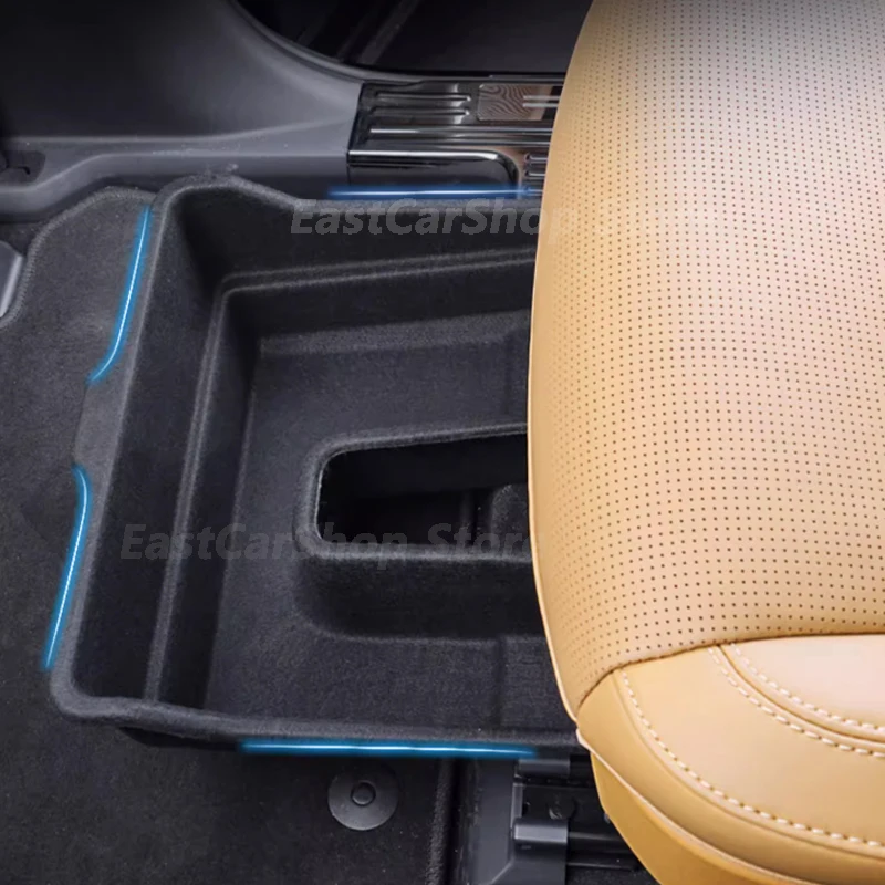 

For LEADING IDEAL LiXiang One 2022 2023 Car Under-seat Storage Box Two-row Storage Box Protection Auto Accessories Cover