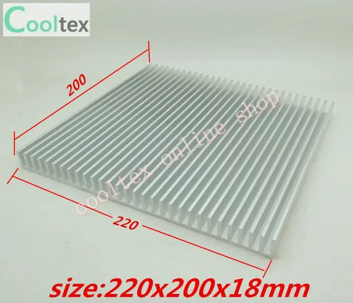 

220x200x18mm Aluminum radiator HeatSink for electronic Chip CPU GPU VGA RAM LED IC Heat Sink COOLER cooling