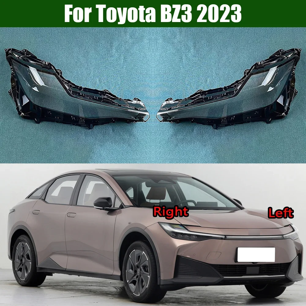 

For Toyota BZ3 2023 Front Headlamp Lamp Cover Headlight Shell Transparent Lens Replace The Original Lampshade Plexiglass