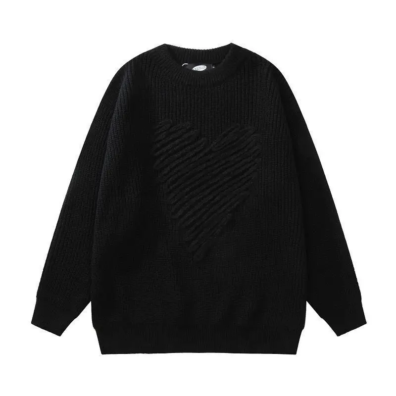 Round Neck Screw Thread Autumn Winter Solid Color Pullover Sweater Knitted Long Sleeve Women\'s Clothing Screw Thread Tops