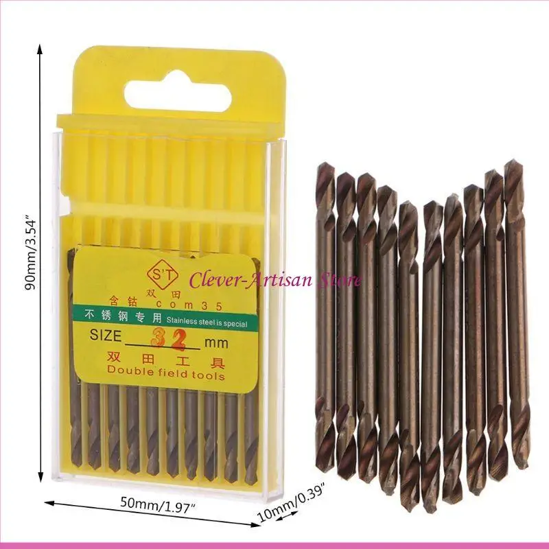 

E06b 3,2 мм двойные тренировочные биты M35 HSS Cobalt Drill Bites Hss-Co Drill Bit