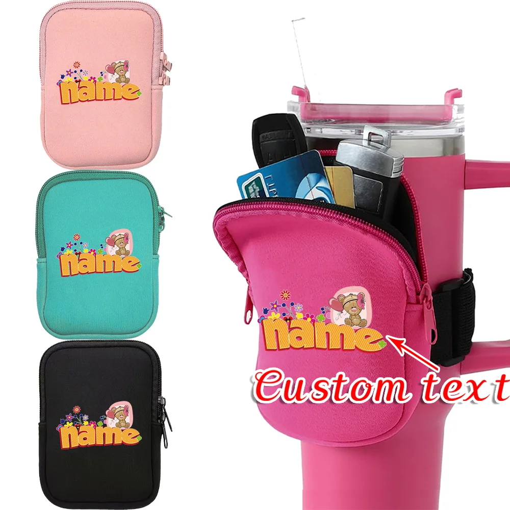 

Personalized Customization Name Water Cup Bag Fitness Accessories Water Bottle Handheld Sports and Fitness Storage Bag