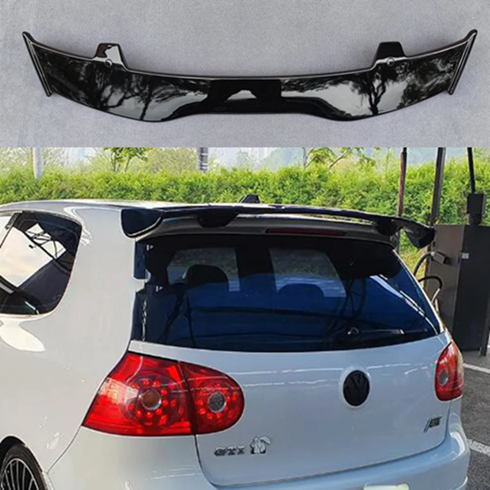 For VW Volkswagen Golf 5 MK5 Gti R20 2003-2008 Year Spoiler ABS Plastic Hatchback Roof Rear Wing Body Kit Accessories