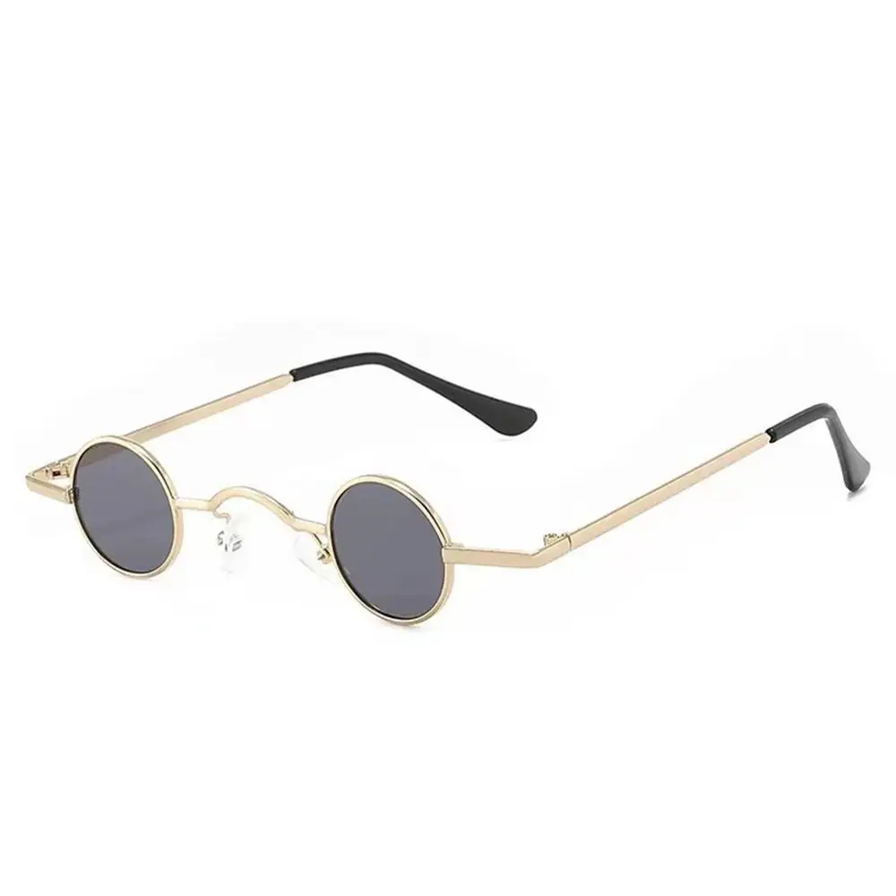 Ins Fashion Metal Frame Small Round Sunglasses Candy Color UV400 Punk Sun Glasses Hip Hop Shades Cycling/Driving/Fishing