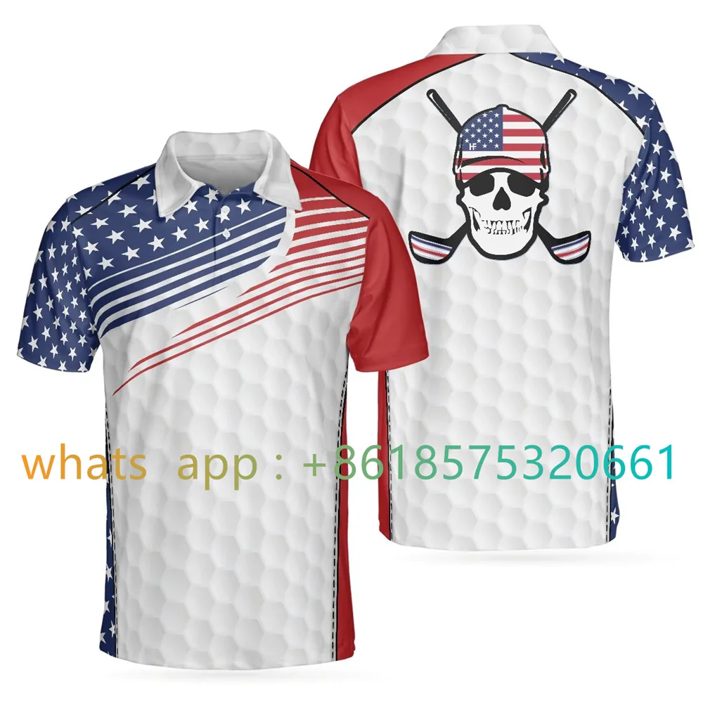 Golf T Shirt Sports Leisure Outdoor Men's Jacket High -quality Prevent Ball Polyester Fabric Polo Shirts ​football Polo T-shir