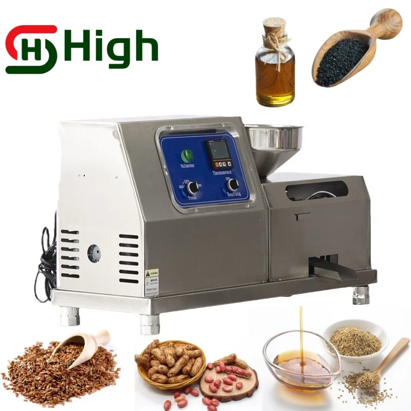 High Efficiency Durable 20Kg/H Squeezer Palm Oil Pressing Coconut Oil Making Machine Sesame Seeds Oil Press Machine