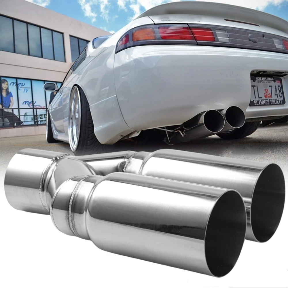 

2,5-дюймовый вход 3-дюймовый выпускной глушитель из нержавеющей стали, универсальные выдувные трубы