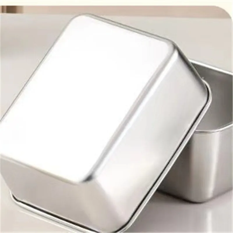 

For Camping Storage Containers, Stainless Steel Fresh-keeping Box With Lid, Leak Proof And Stackable Food Sealed Box