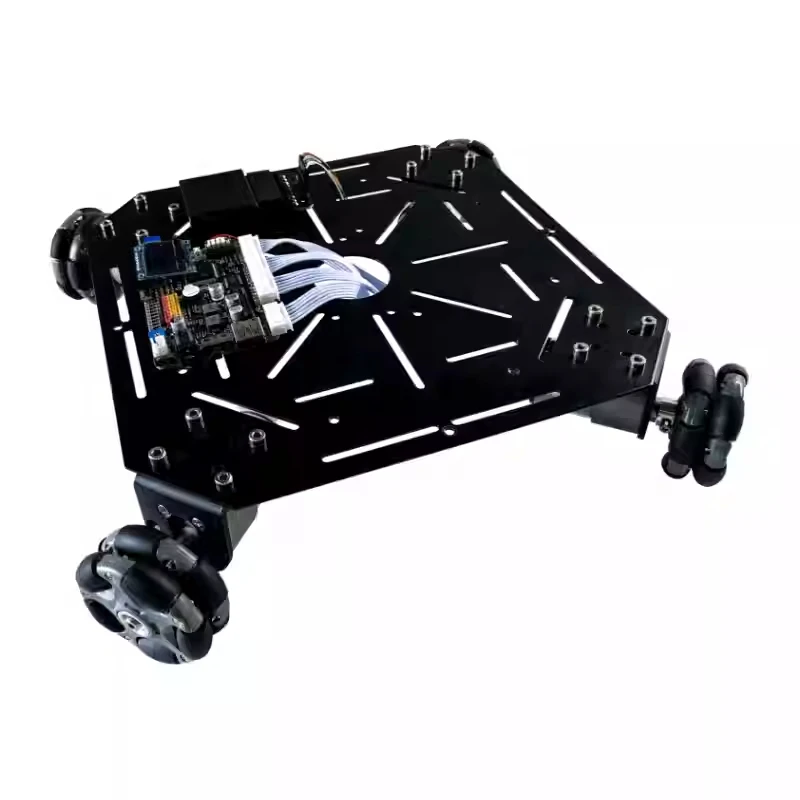 5kg Load ROS 4WD Omni Wheel Robot Car Chassis with Encoder Motor Square Mobile Robot for STM32 Ps2 Programmmable Robot DIY Kit - Image 4