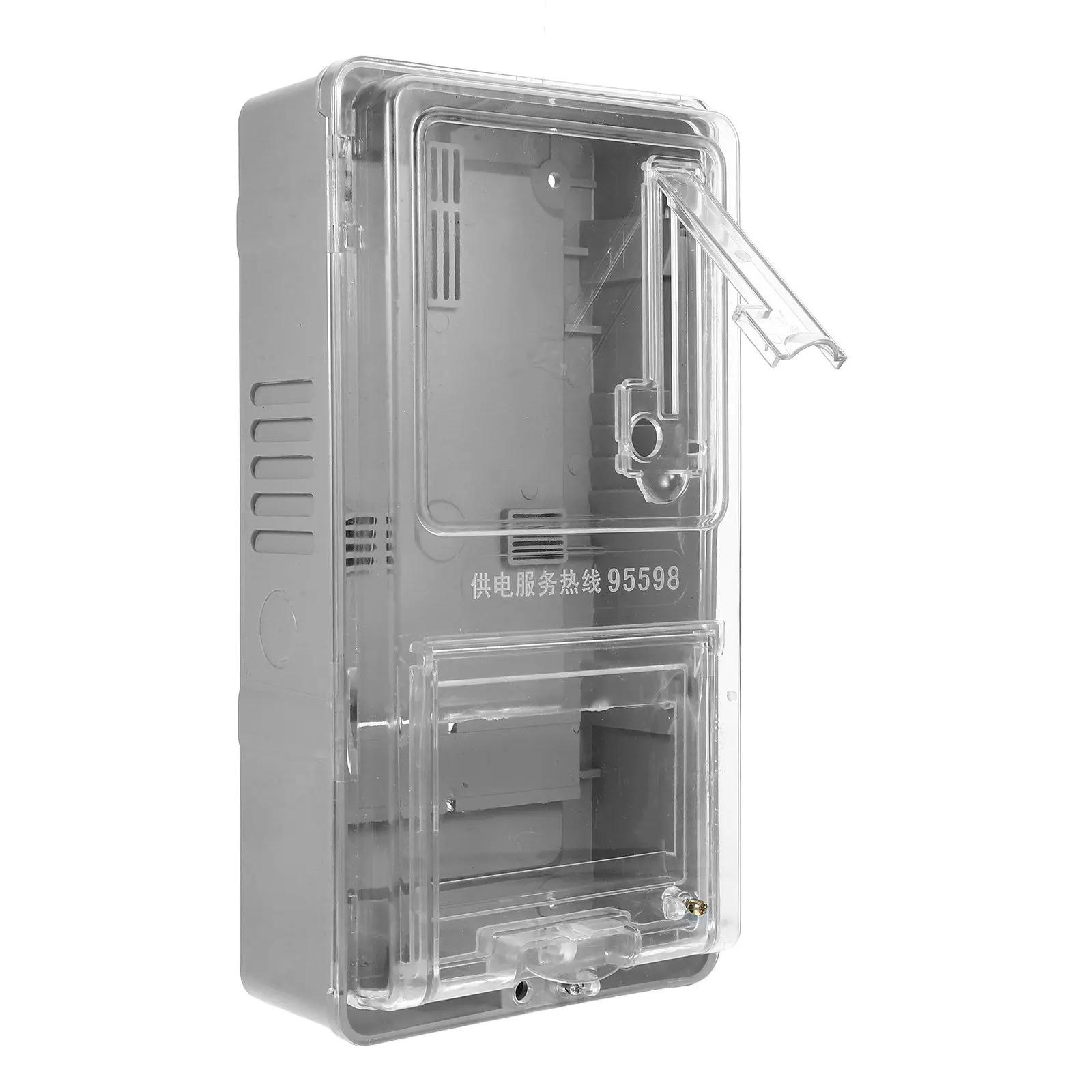 Household Electricity Meter Box Clear Pc Plastic Weatherproof Electric Meter Protection Case Indoor Outdoor Installation Easy