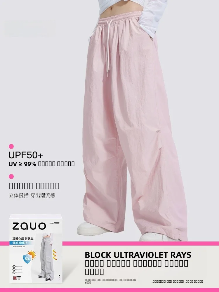 

Women's Casual Qui Dry Loose Breathable Sport Pants Nylon Cargo Trousers Comfortable Leisure Workwear Summer Faion