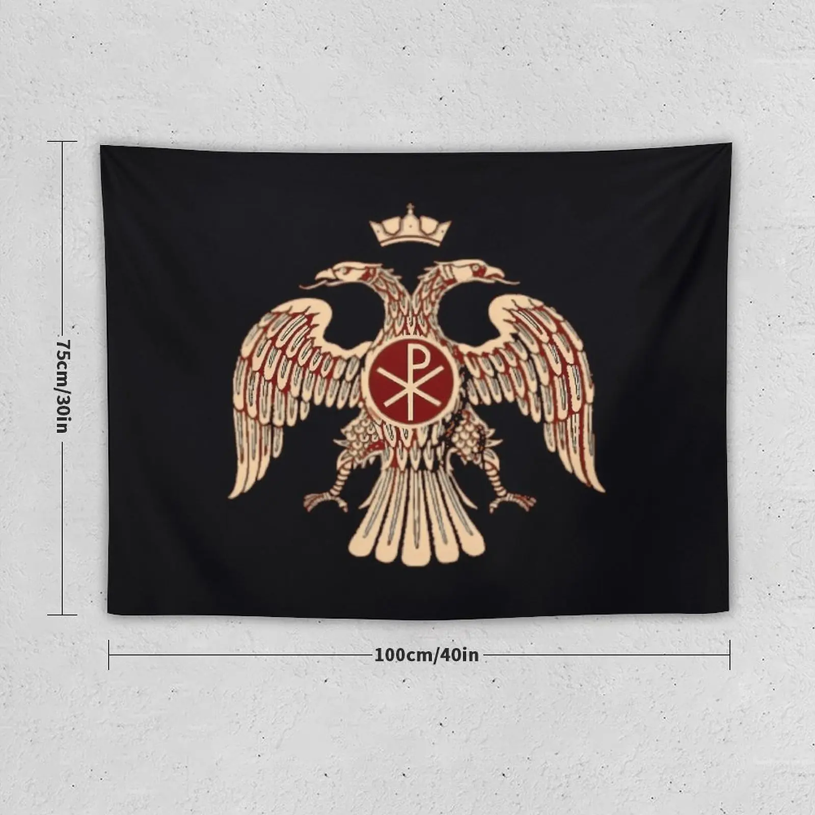 Byzantine Eagle Symbol Flag \t Tapestry Funny Aesthetic Home Decor Luxury Living Room Decoration Tapestry