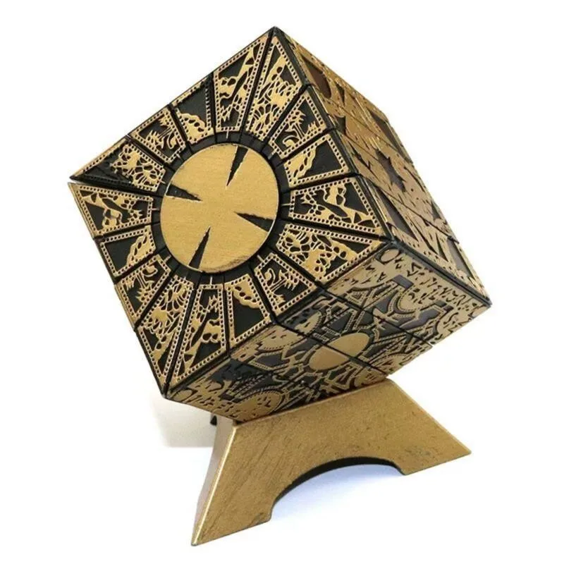 1:1 Hellraiser Puzzle Box Moveable Lament Horror Terror Figures Film Serie Hellraiser Cube Fully Pinhead Prop Figurine Toy US STOCK