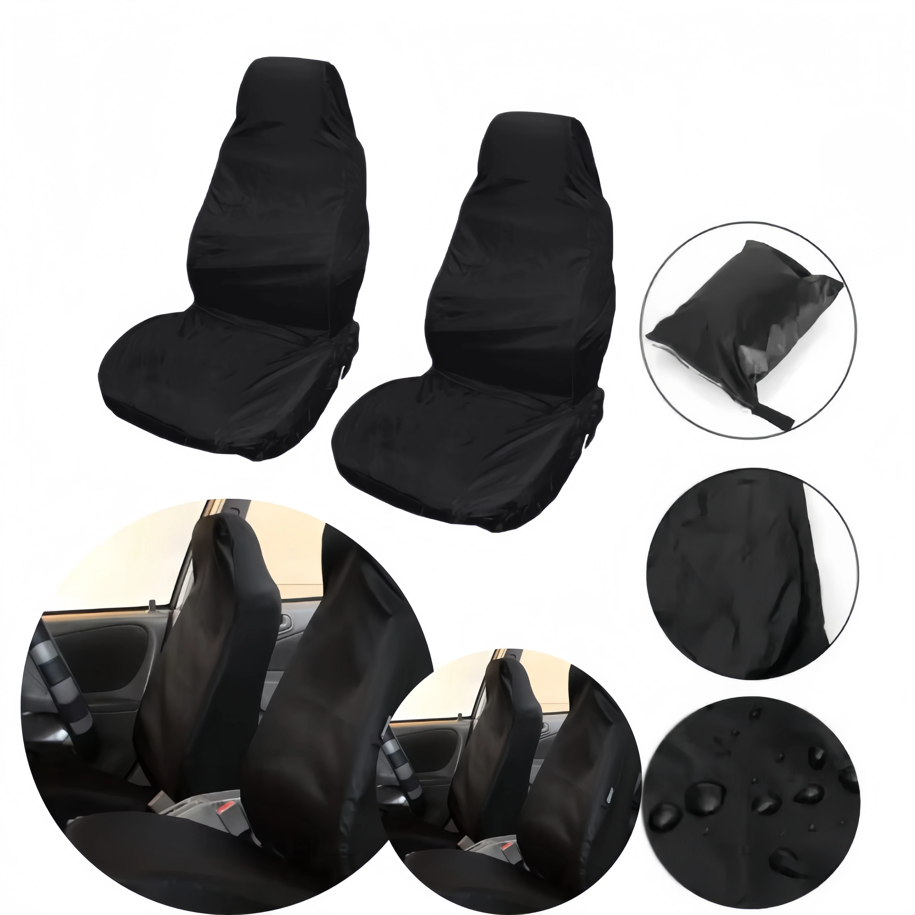 2 Fundas Protectoras para Asientos Delanteros de Alta Resistencia, Universales, Impermeables y Transpirables, para Autos, Camionetas y SUVs