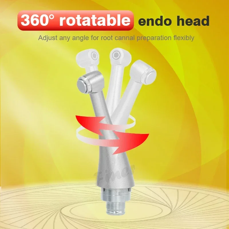 Dental 6:1 Endo Head Electric Endodontic Motor Angle Head 360° Degree Rotating Endomotor Contra Angle Head Fit Woodpecker