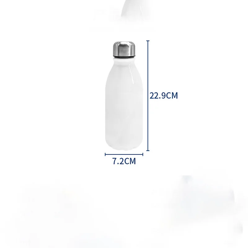 500ml  Aluminum Cola Shape Bottle Sublimation Blank Outdoor Sports Water Bottle Drinking Kettle Tumbler DIY Photo Print Mug Cup