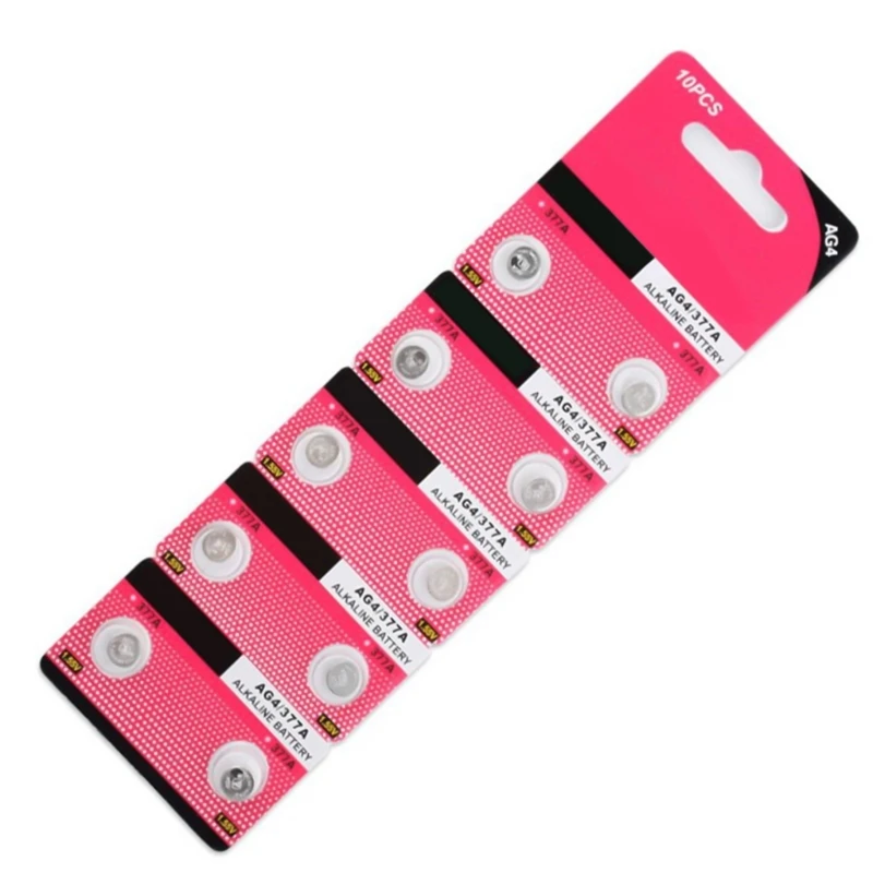 090F 20/10Count AG4 LR626 377A Батарея батарея для аккумуляторов для аксессуаров для игрушек
