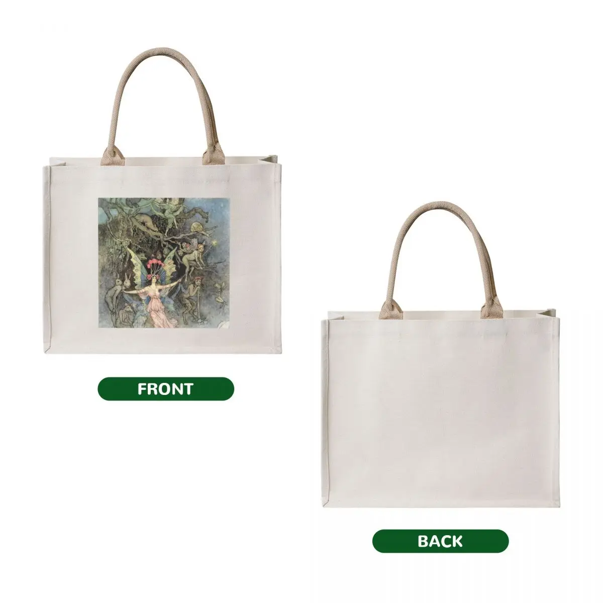 They Get Away Down Under Ground - Warwick Goble Tote Bag canvas shopping bag Big bag women Women's shopping