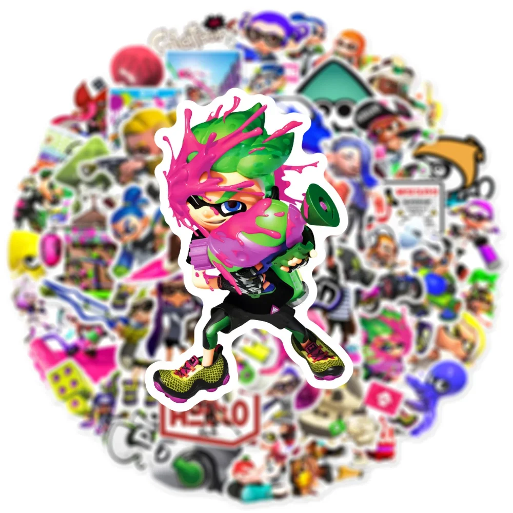 cool anime adesivos de splatoon game faca voce mesmo graffiti adesivo para telefone motocicleta laptop mala moda legal kid toy gift novo 10 pcs 50 pcs 01