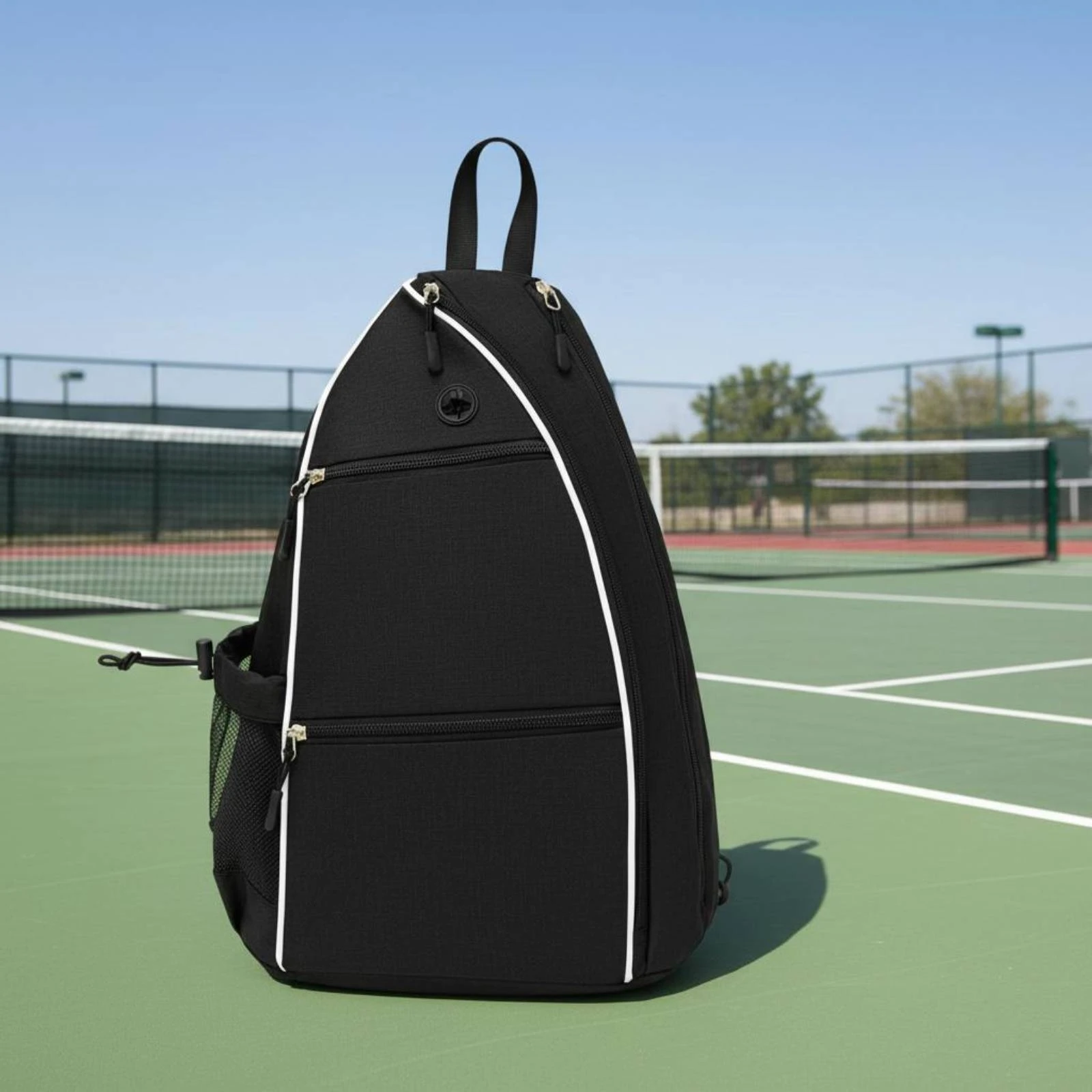 Pickleball Backpack Double-Strap Carry Tennis Backpack Sports Drawstring Bag Breathable Shoulder Straps Athletic Gear for Travel
