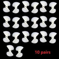 10 Pairs 2-Blade Propeller 2mm Shaft 26mm Prop For DIY Toy Boat Marine RC Boat Ship Marine For RC Boat Electric Toy Boat Model