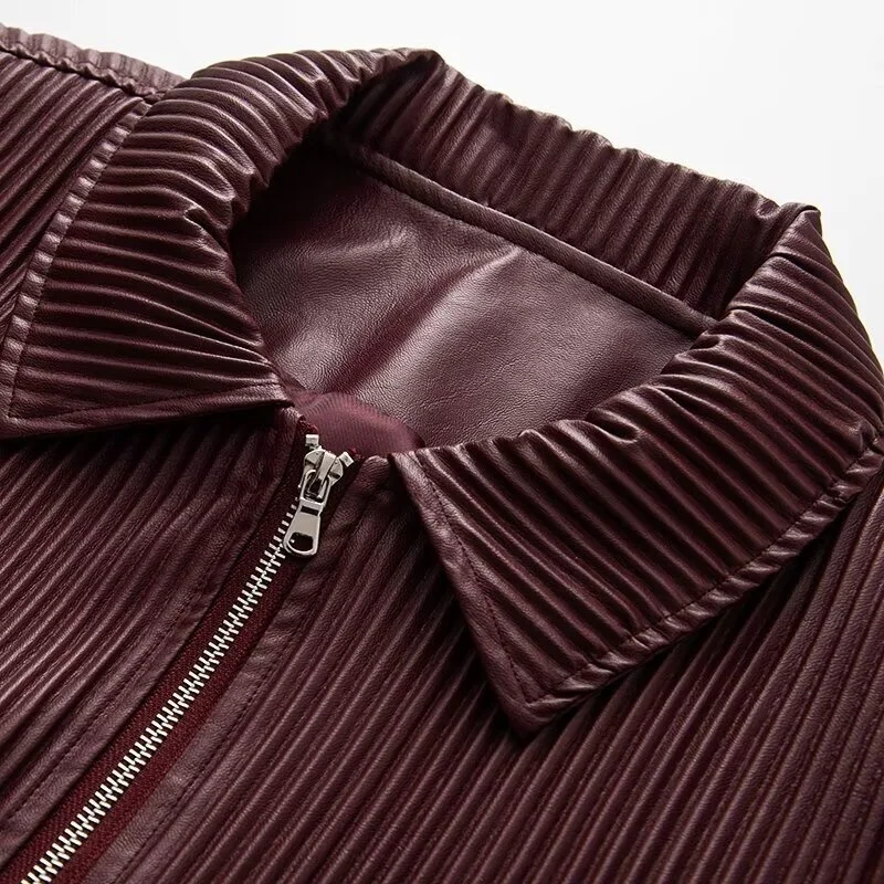 Chaqueta corta con cremallera de invierno para mujer, abrigo corto de piel, chaqueta a rayas con cuello vuelto, prendas de vestir exteriores para mujer, prendas de vestir cálidas para mujer, Tops cálidos