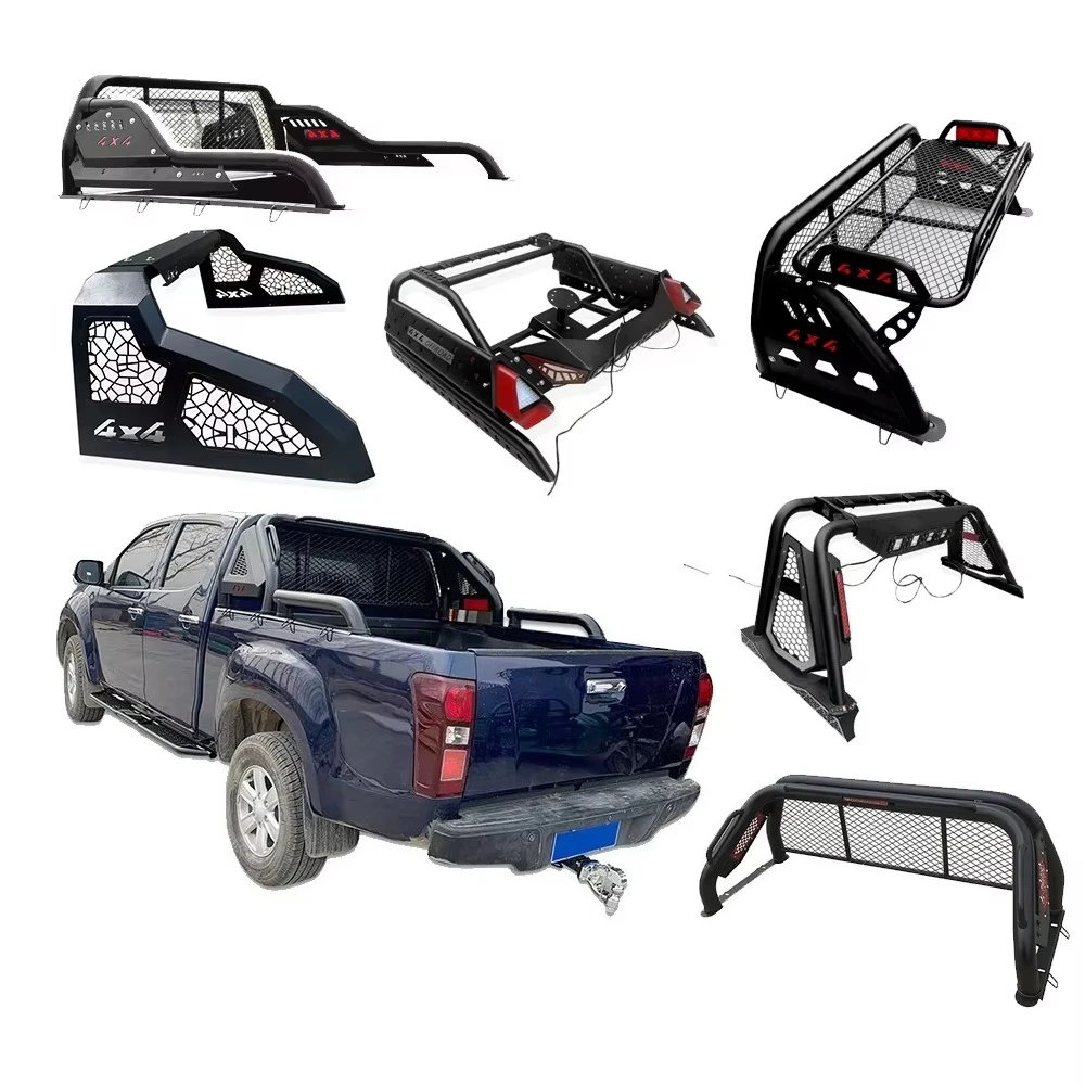 

4x4 Pickup Steel Roll Sport Bar NP300 Triton Tacoma For Changan Hunter F70 Great Wall Poer Black Powder