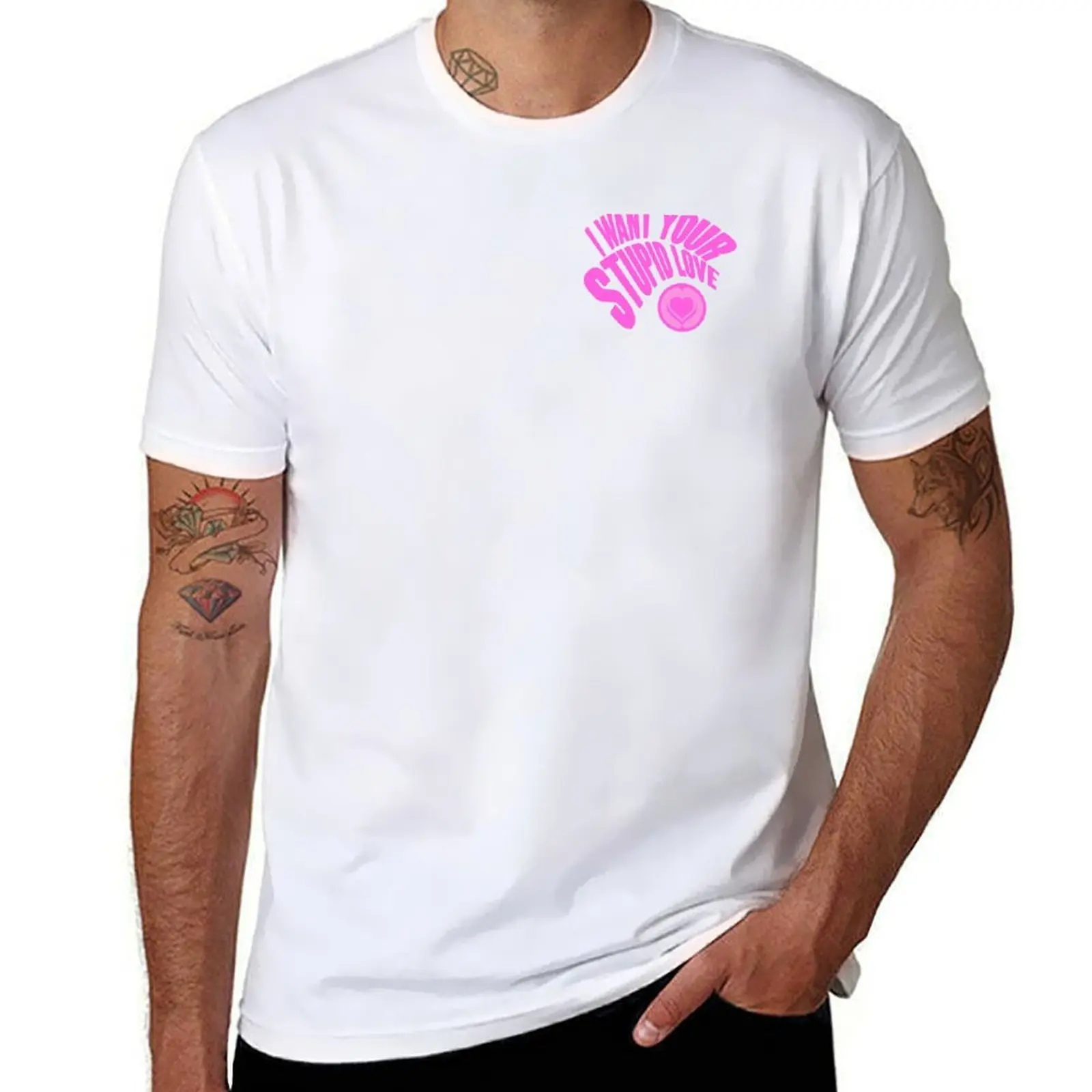 

STUPID LOVE T-Shirt man t shirt cotton high quality man tshirt T-Shirt