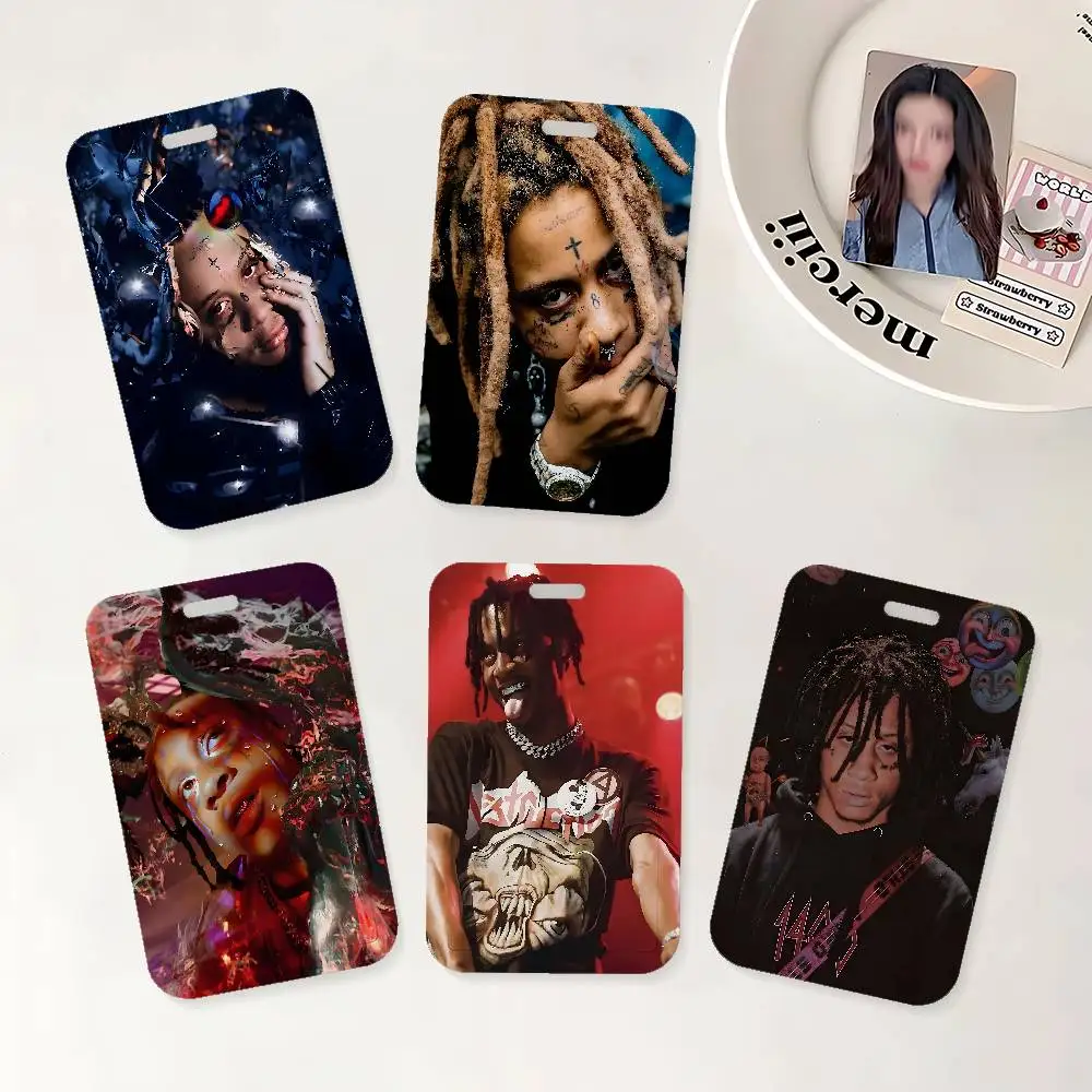 Rapper T-Trippie-Cool-R-Redd-Singer ID Badge Holder With Lanyard Neck Strap For Office School Name Card Credentials Case