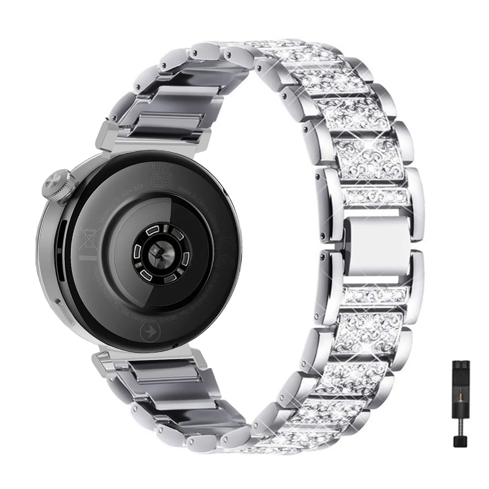 

Diamond Bands for Huawei Watch GT 5 Pro 42mm/GT 5 41mm Band, Glitter Metal Strap for Women