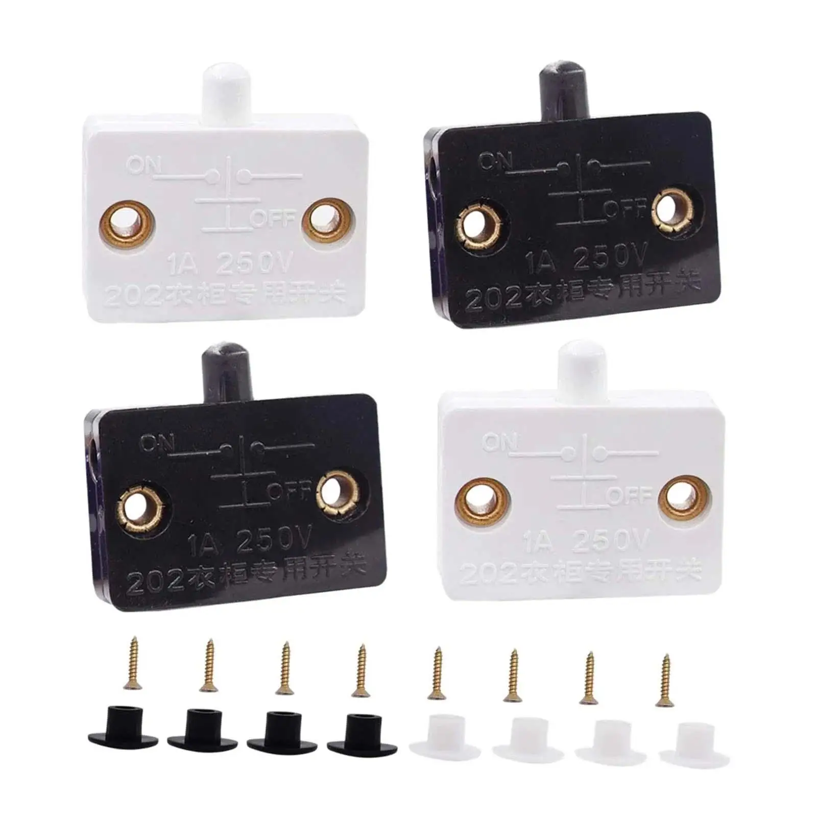 Wardrobe Cabinet Lamp Switch Environmentally Friendly Plastic Door Sensor for Cabinet with Glass Doors Bedroom