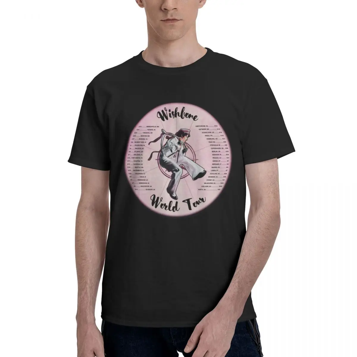 Men Conan Gray Wishbone World Tour 2026 2026 T Shirt Streetwear Cotton Tshirt