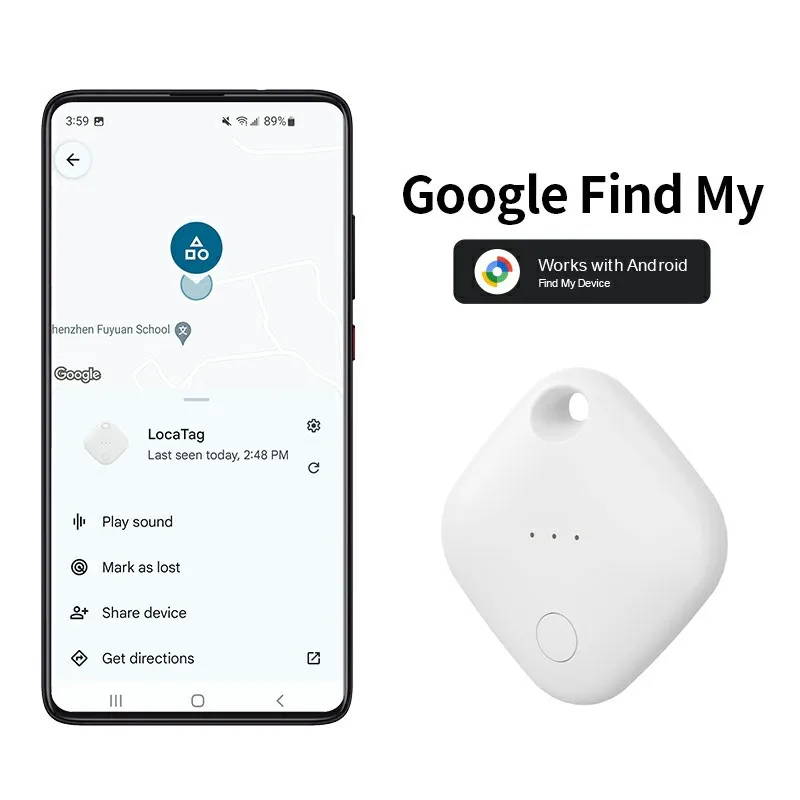 

Умный GPS-трекер Google Find My (аналог AirTag) для ключей, домашних животных, телефонов Samsung и Xiaomi