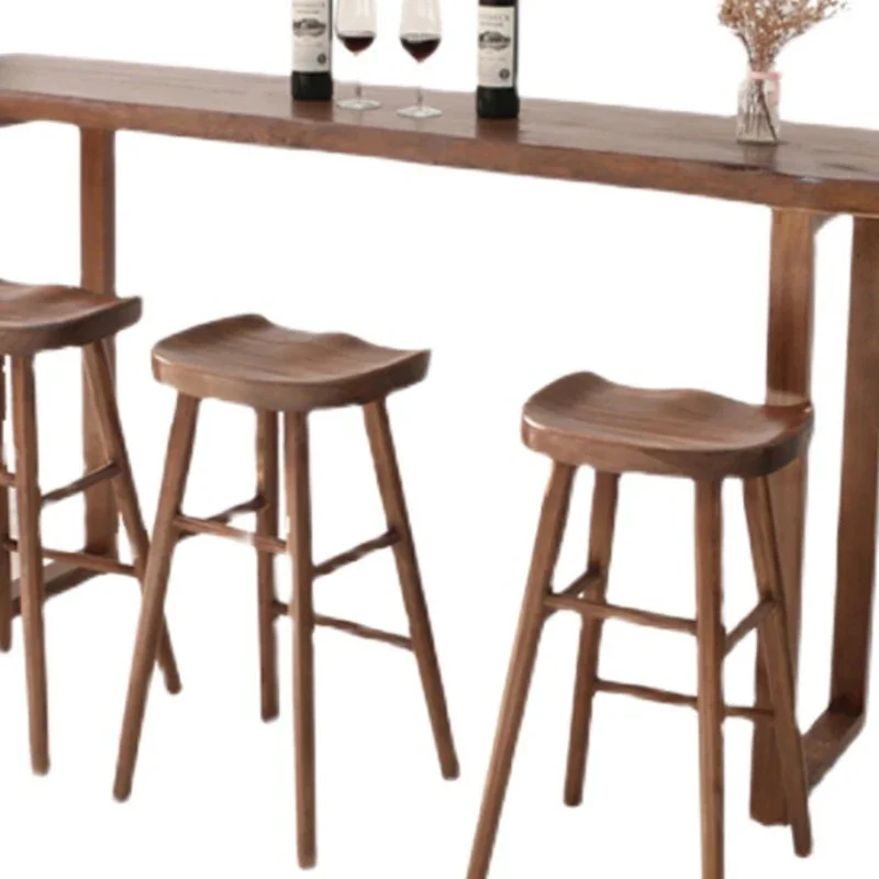 

Counter Bistro Bar Table Reception Desk Cocktail Outdoor Alcohol Bar Table Wine Wood Stand Dj Kitchen Furniture Mesas Altas FYBT