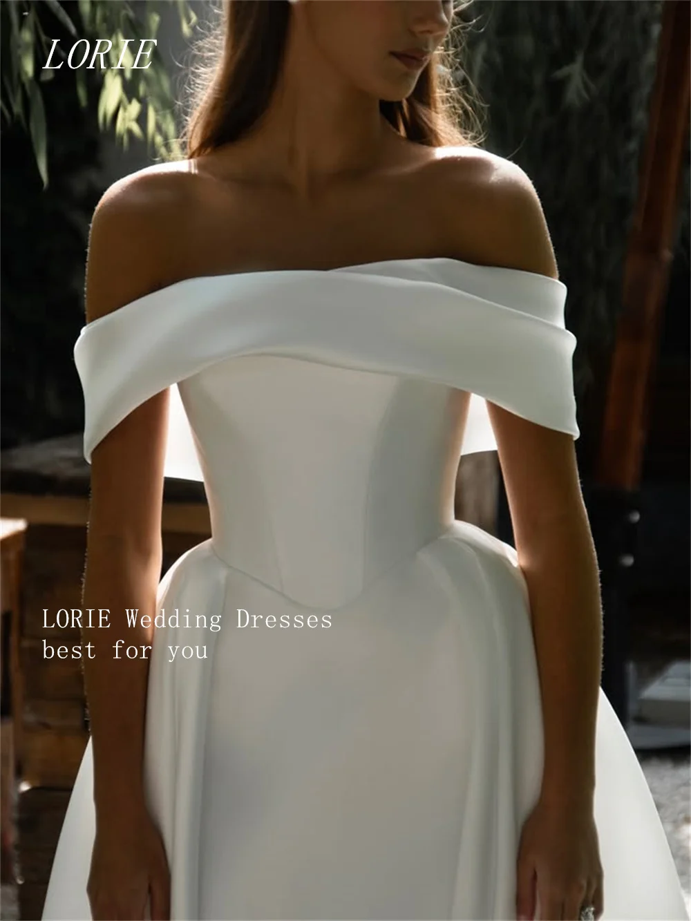 LORIE Classical Mermaid Wedding Dress Off The Shoulder Bridal Dresses Minimalist Wedding Gown Customized 2026