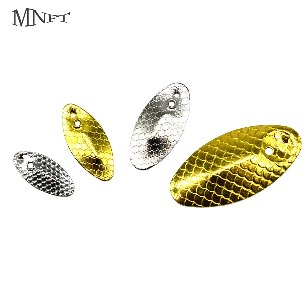 MNFT 20-teiliges Spinner-Köder-Set, rotierende Spinner-Angelköder aus Metall mit Löffel-Design für harte Köderwürmer – Angellöffel-Set