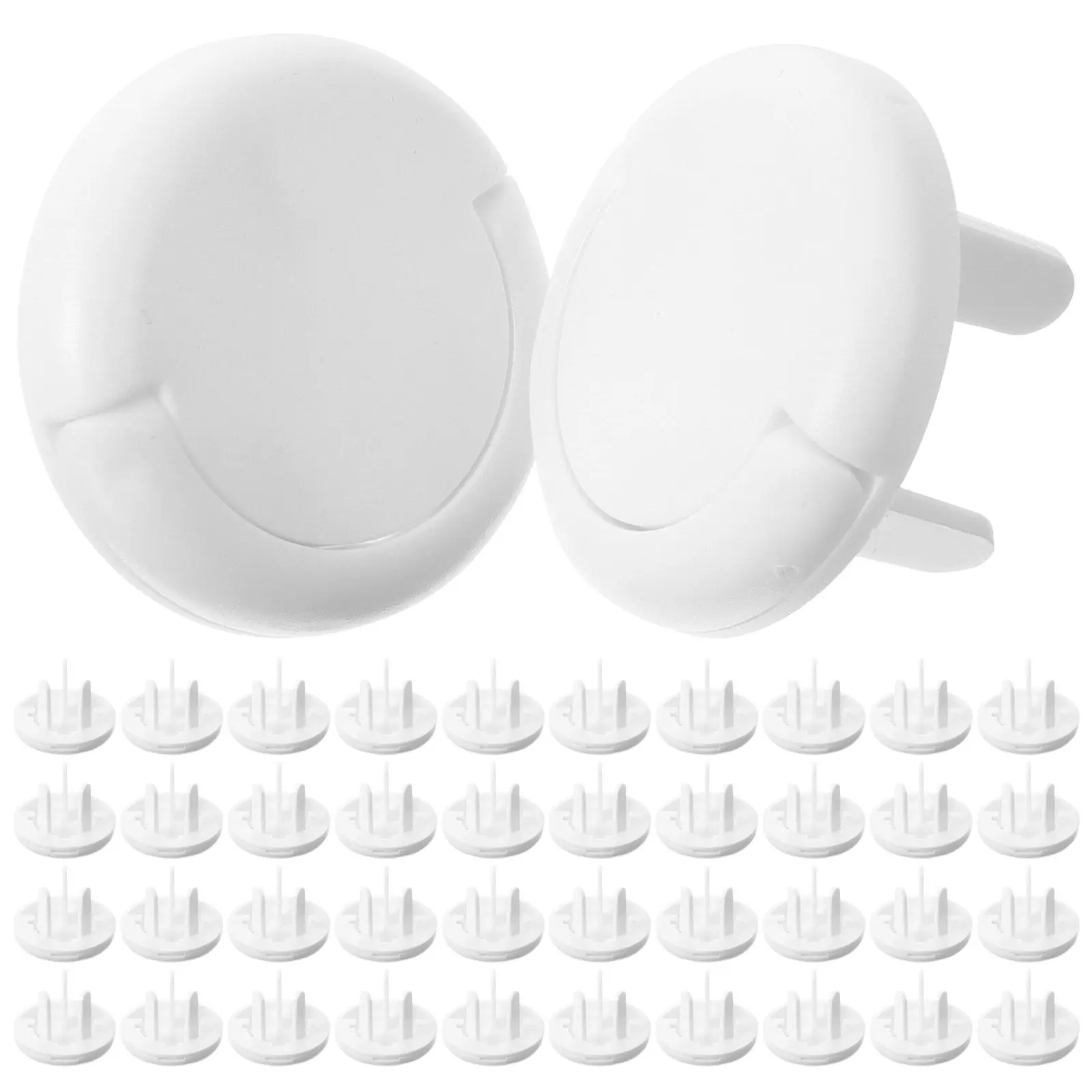 

50Pcs Child Proof Electrical Outlet Covers ABS Safety Plug Caps Baby Proofing Socket Protector for Toddlers Home Use Outlet