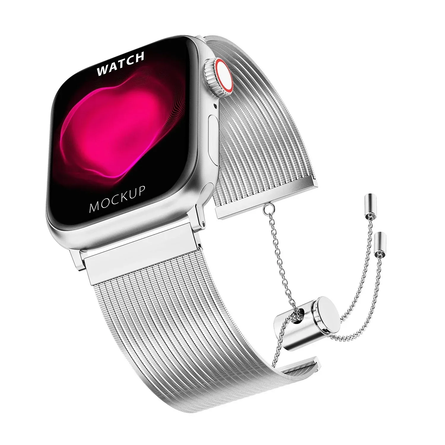 For Apple Watch S11Tassel Metal Chain Strap Stainless Steel Watch Bands for iwatch 11 10 9 8 7 Ultra Wristband