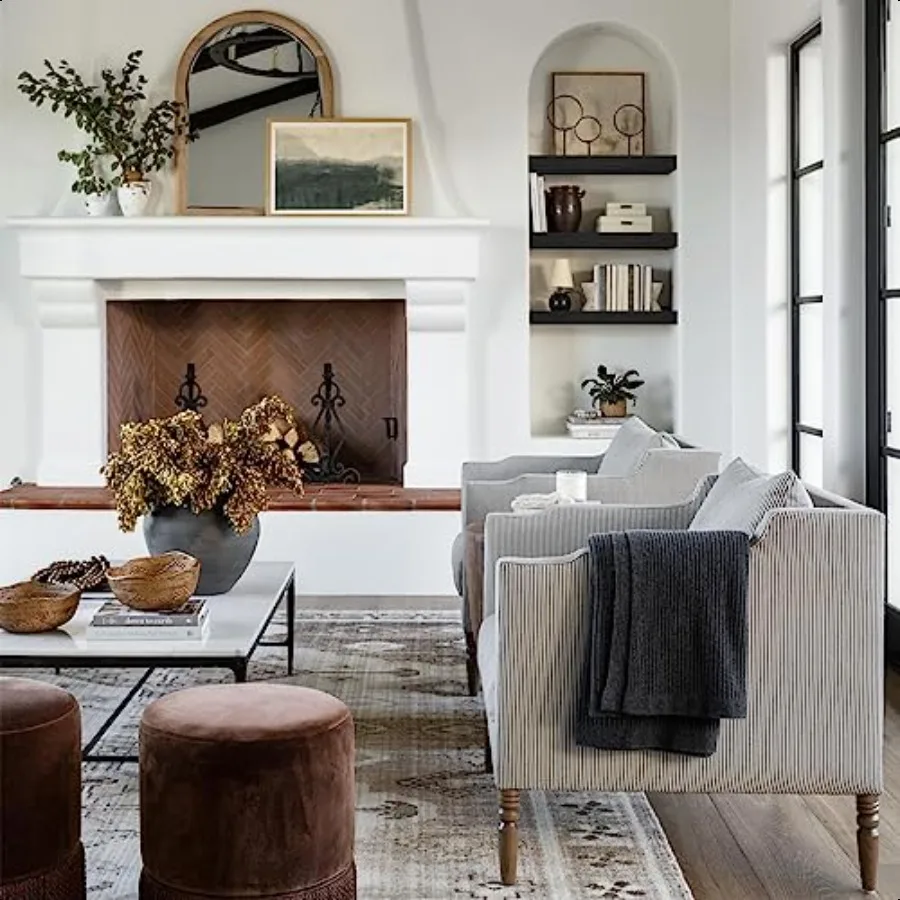 Lenzuola galleggianti per mensola da parete per bagno Camera da letto Cucina Soggiorno Lenzuola per libri sospese Piccola decorazione per fattoria 16 pollici Set di 3 Bl